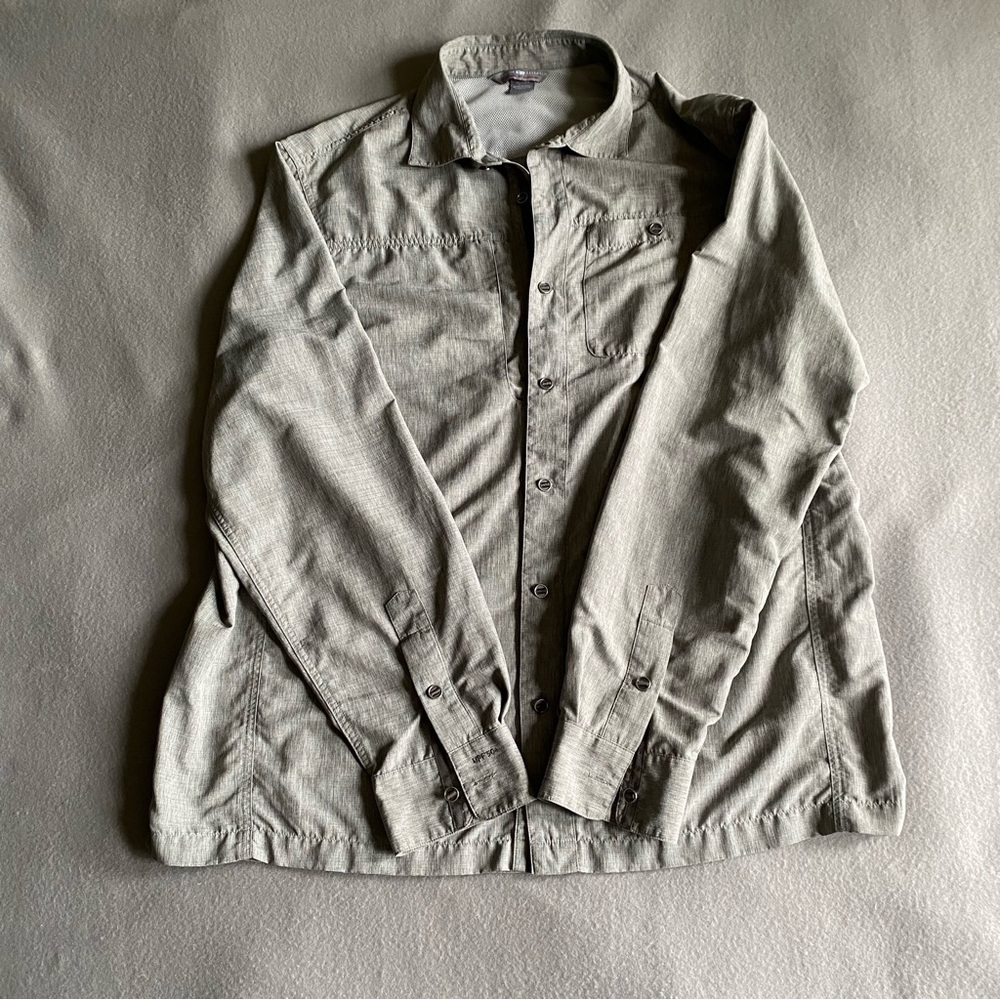 Outdoor Research Shirt Nylon Grey Long Sleeve Men’s Size XL